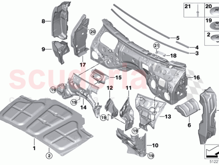 Photo of Front left sound insulatng wheel housing…