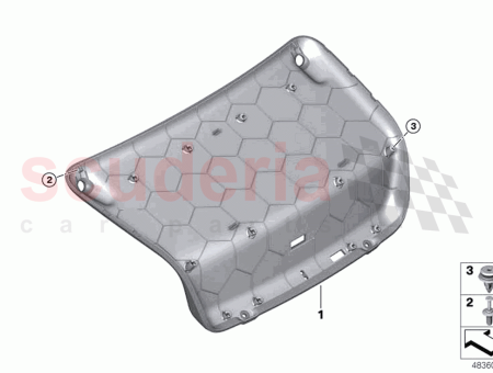 Photo of Trim panel trunk lid…