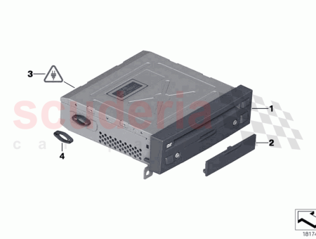 Photo of DVD audio player rear cabin…