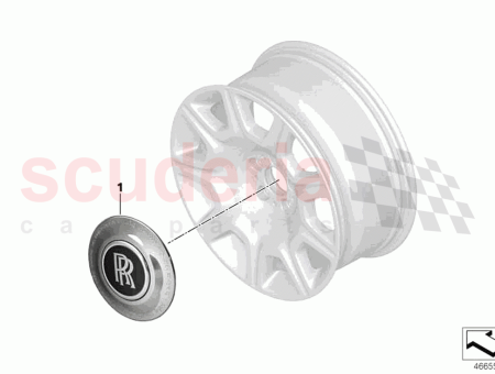 Photo of Centre hub cap chrome HoRR edition…