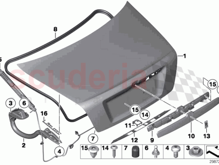 Photo of Trim strip boot lid tailgate…