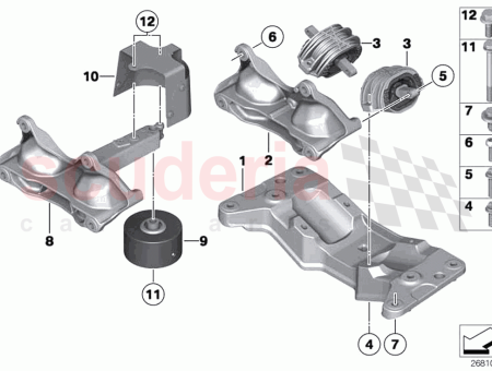 Photo of Gearbox supporting bracket…