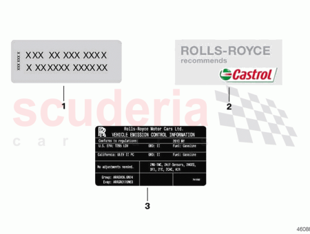 Photo of Label Exhaust emission…