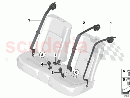 Photo of REAR centre UPPER BELT…