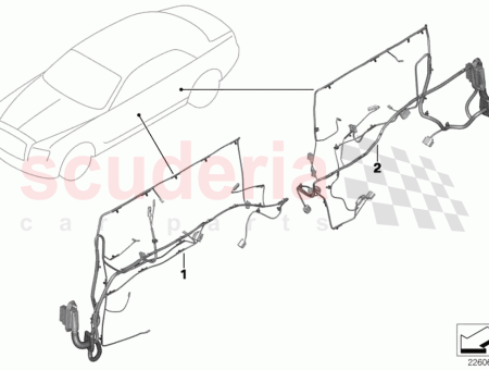 Photo of Door wiring harness rear…
