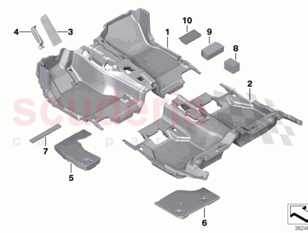 Photo of Foam insert footwell rear right…
