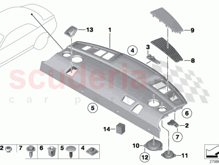 Photo of Rear window shelf…