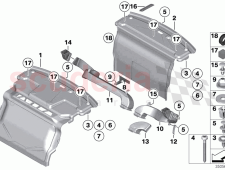 Photo of Trim panel trunk partition…