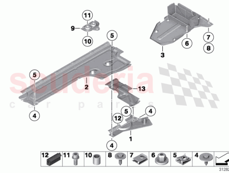 Photo of Bracket underfloor panelling right…