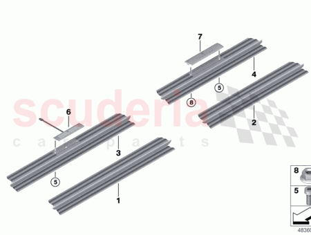 Photo of Cover strip entrance rear right…