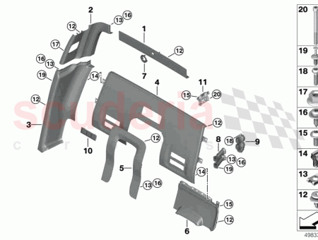Photo of Air duct B pillar inner right…