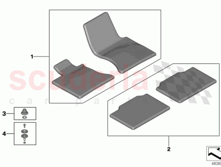 Photo of Set floor mats rear…
