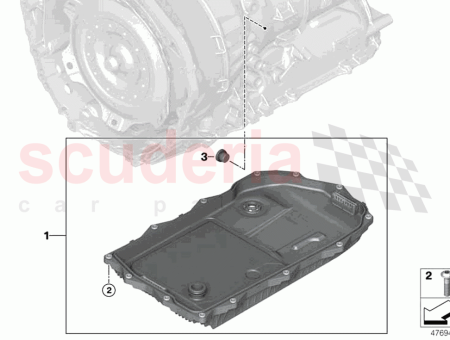 Photo of Set oil sump oil filter auto transm…