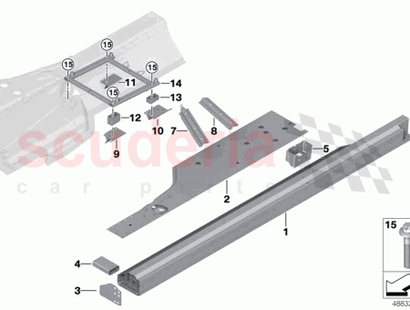 Photo of Seat console rear outer right…