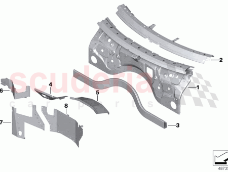 Photo of Cross member splash wall…