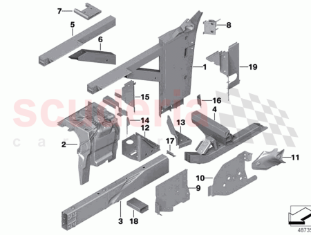 Photo of Reinforcement engine support top right 41 00…