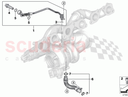 Photo of Oil feed line exhaust turbocharger…