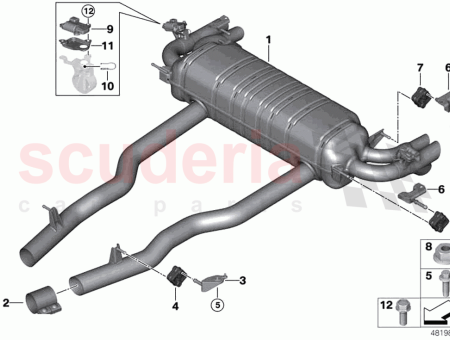 Photo of Rear silencer with exhaust flap…