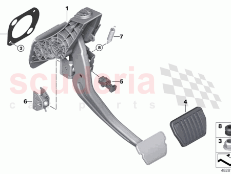 Photo of Brake pedal return spring…