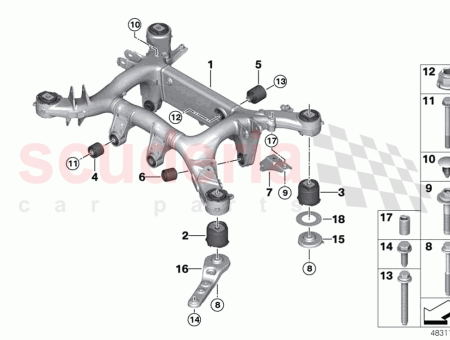 Photo of Rear axle carrier…