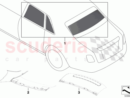 Photo of RECEIVER REAR WINDOW SHELF RR CURTAIN TO…