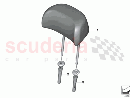 Photo of Guide headrest lockable…