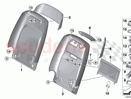 Photo of Trim rear panel leather…