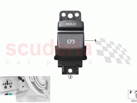 Photo of Parking brake switch…