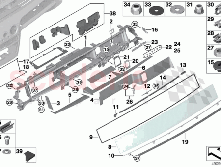 Photo of Dec strip instrument panel driver s side…