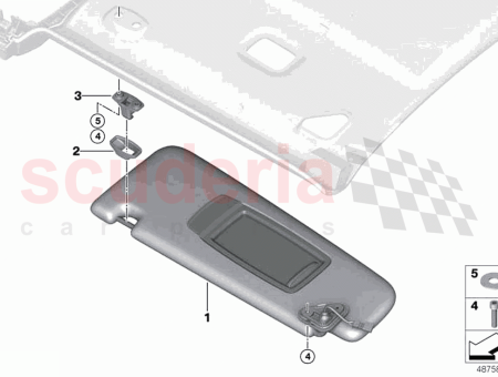 Photo of Left sun visor…