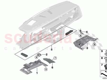 Photo of Holder trim pnl footwell driver inner…