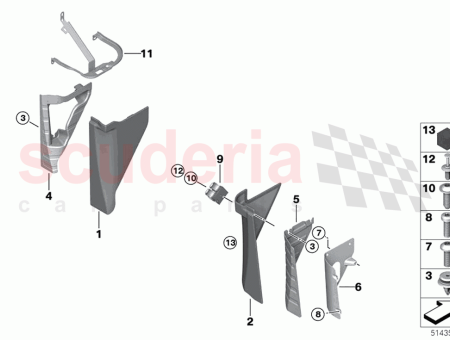 Photo of Lateral trim panel bottom front left…