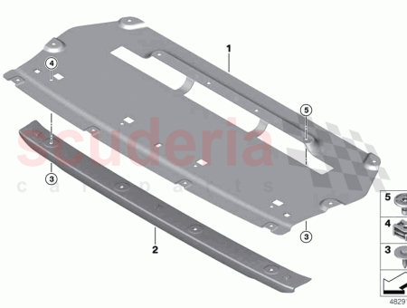 Photo of Engine compartment shielding front…