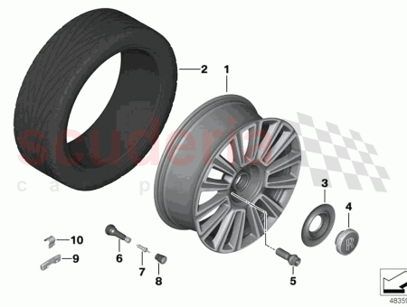 Photo of Light alloy rim polished…