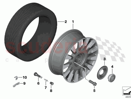 Photo of Light alloy rim polished…