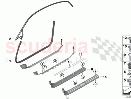 Photo of Trim entrance illuminated left…