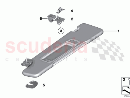 Photo of Left sun visor…