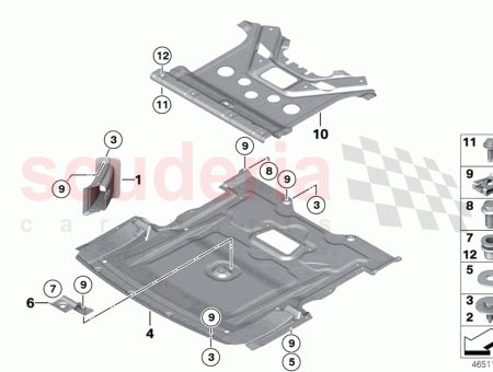Photo of Underbonnet screen…
