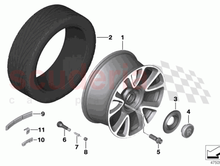 Photo of Light alloy rim polished…