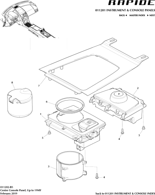 Part Diagram for Aston Martin AD43-F7159-AA
