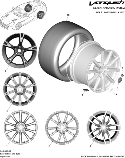 Part Diagram for Aston Martin FD33-9965G-AA