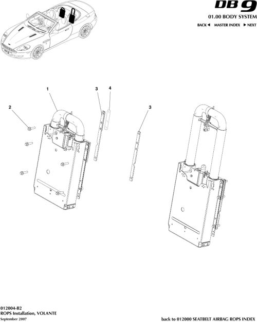 Part Diagram for Aston Martin 4G43-37-10653