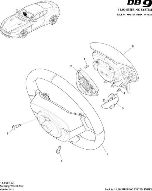 Part Diagram for Aston Martin 4G43-042B85-AA