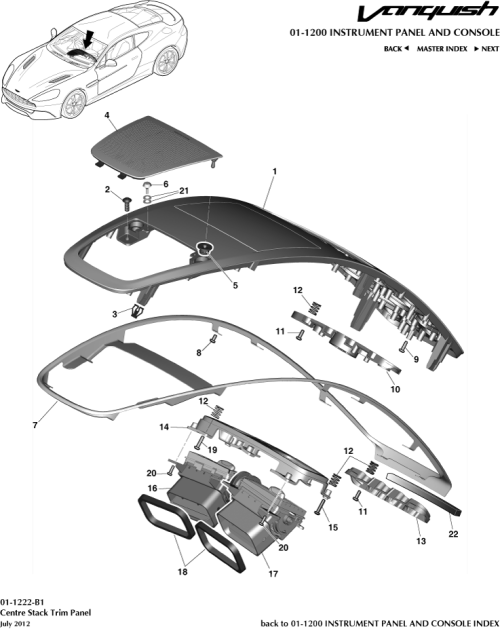 Part Diagram for Aston Martin CD33-045J10-EC