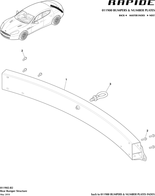 Part Diagram for Aston Martin AD43-17758-AC