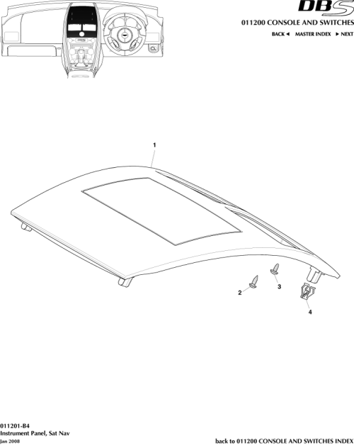 Part Diagram for Aston Martin 8D33-047A05-BA