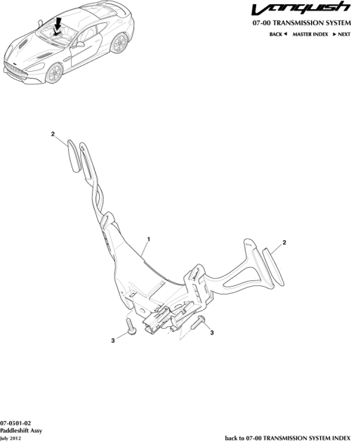 Part Diagram for Aston Martin AD43-7L237-BA