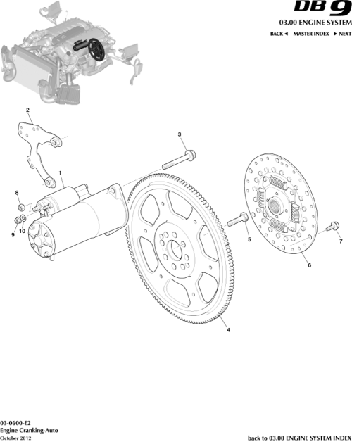 Part Diagram for Aston Martin 697786-PK