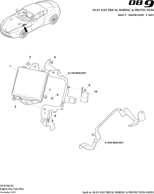 Part Diagram for Aston Martin FD43-14A173-BB