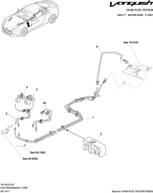 Part Diagram for Aston Martin FD33-9D667-BC